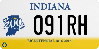 IN license plate 091RH