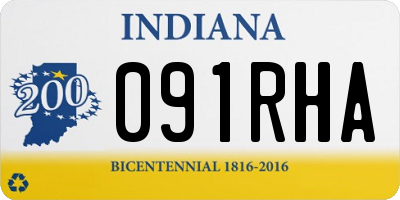 IN license plate 091RHA