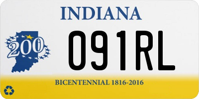 IN license plate 091RL
