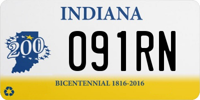 IN license plate 091RN