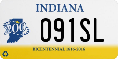 IN license plate 091SL