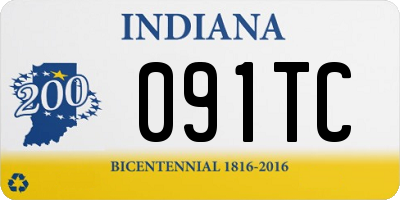 IN license plate 091TC