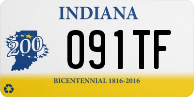 IN license plate 091TF