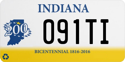 IN license plate 091TI