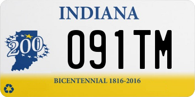 IN license plate 091TM