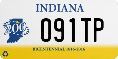 IN license plate 091TP