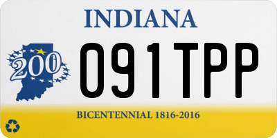 IN license plate 091TPP