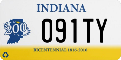 IN license plate 091TY