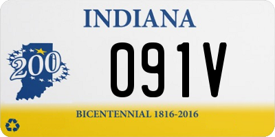 IN license plate 091V