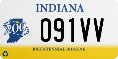 IN license plate 091VV