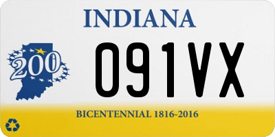 IN license plate 091VX