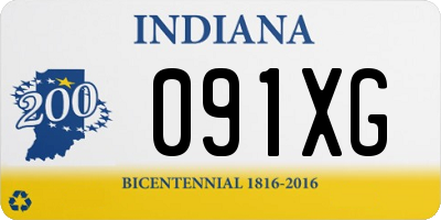 IN license plate 091XG