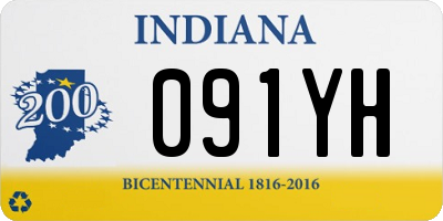 IN license plate 091YH