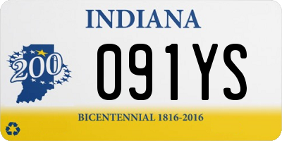 IN license plate 091YS