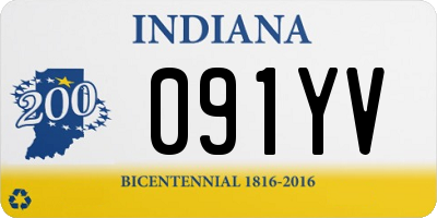 IN license plate 091YV