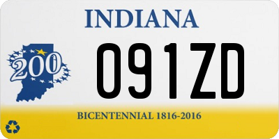 IN license plate 091ZD