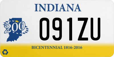 IN license plate 091ZU