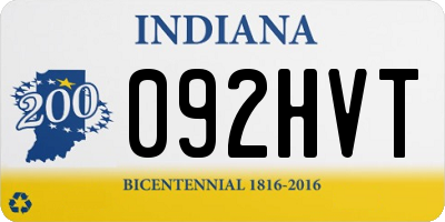 IN license plate 092HVT