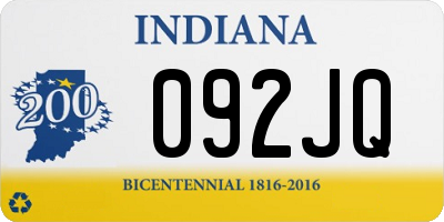 IN license plate 092JQ