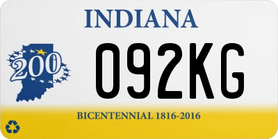 IN license plate 092KG