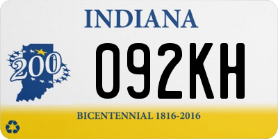 IN license plate 092KH