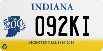 IN license plate 092KI