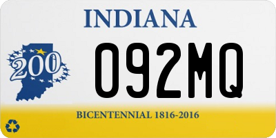 IN license plate 092MQ