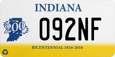 IN license plate 092NF