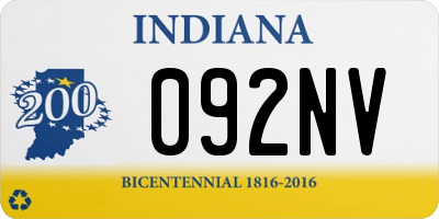 IN license plate 092NV