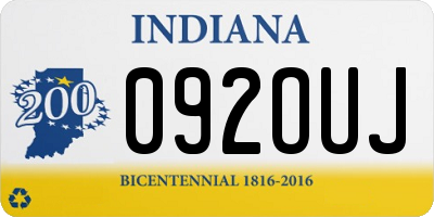 IN license plate 092OUJ