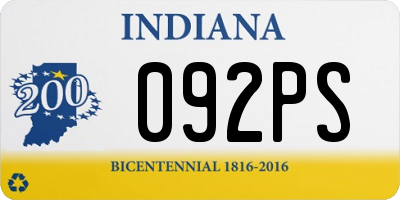 IN license plate 092PS