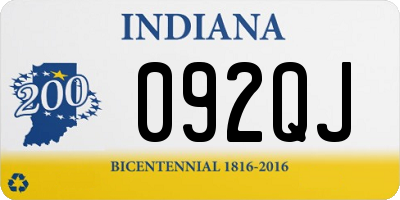 IN license plate 092QJ