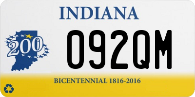 IN license plate 092QM