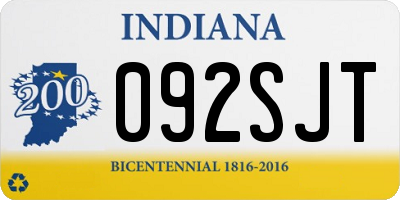 IN license plate 092SJT