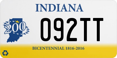 IN license plate 092TT