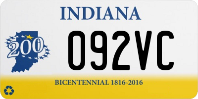 IN license plate 092VC