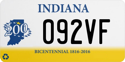 IN license plate 092VF