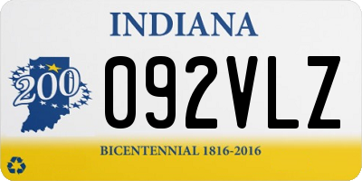 IN license plate 092VLZ