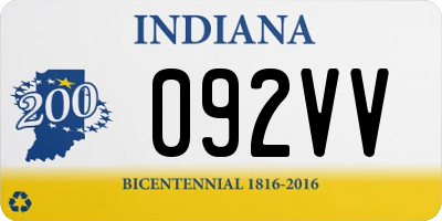 IN license plate 092VV