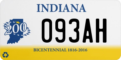 IN license plate 093AH