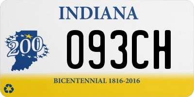 IN license plate 093CH