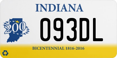 IN license plate 093DL