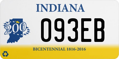 IN license plate 093EB