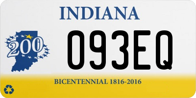 IN license plate 093EQ