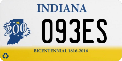 IN license plate 093ES