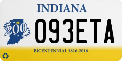 IN license plate 093ETA