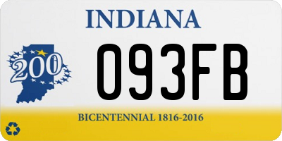 IN license plate 093FB