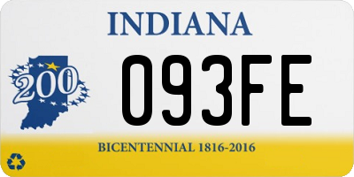 IN license plate 093FE