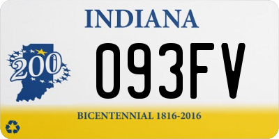 IN license plate 093FV