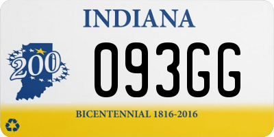 IN license plate 093GG
